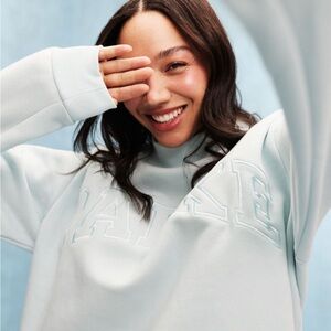 PARKE Arctic TONAL Mockneck Varsity Fleece SIZE L XL